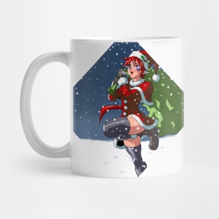 Christmas Roa two sided art Mug